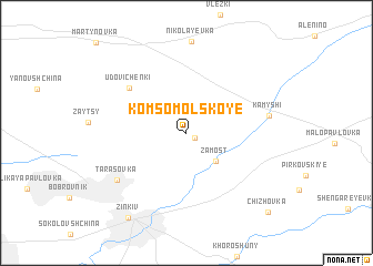 map of Komsomolʼskoye