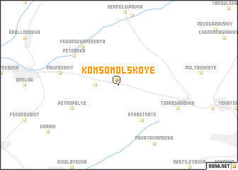 map of Komsomolʼskoye