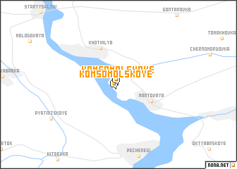 map of Komsomolʼskoye