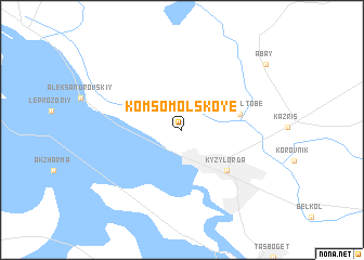 map of Komsomolʼskoye