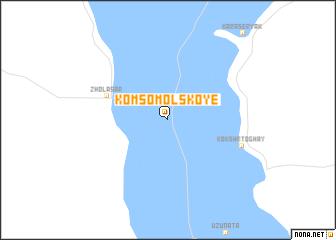 map of Komsomolʼskoye