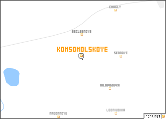 map of Komsomolʼskoye