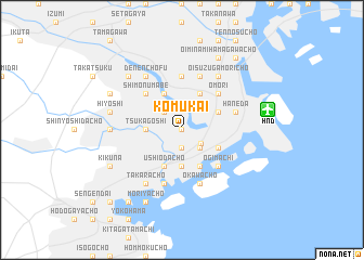 map of Komukai