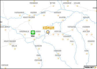 map of Komum