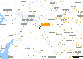 map of Kŏmŭndang