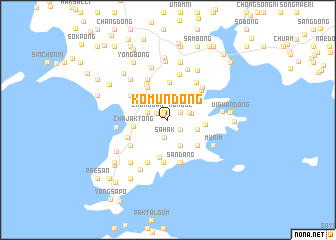 map of Kŏmun-dong