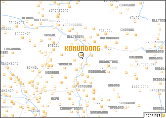 map of Kŏmun-dong