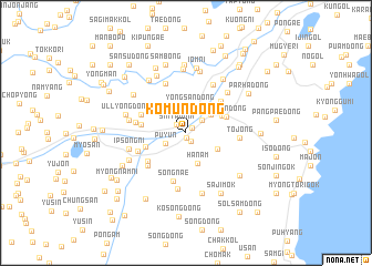 map of Kŏmun-dong