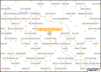 map of Komunin Nowy