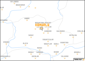 map of Kömürlü