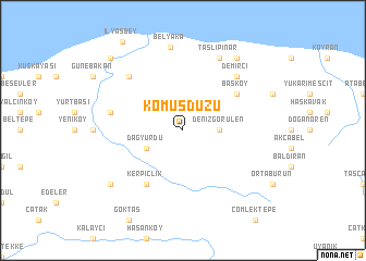 map of Kömüşdüzü