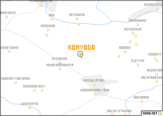 map of Komyaga