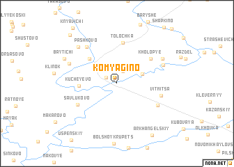 map of Komyagino