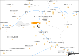 map of Komyakino
