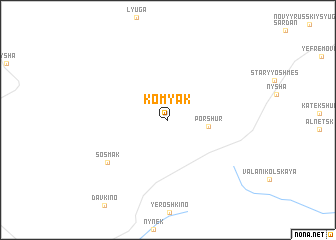 map of Komyak