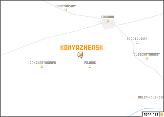 map of Komyazhensk