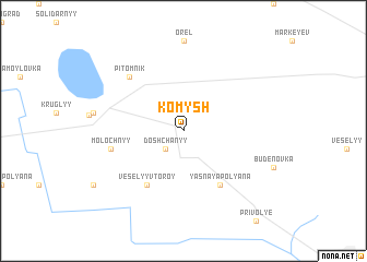 map of Komysh