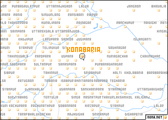 map of Konābāria