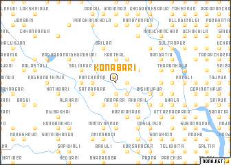 map of Konābāri