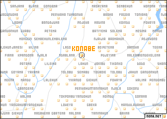 map of Konabe