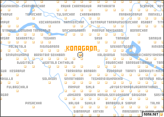 map of Konāgaon