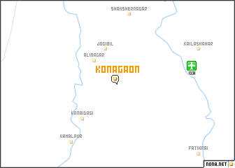 map of Konāgaon