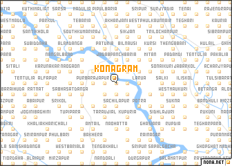 map of Konāgrām