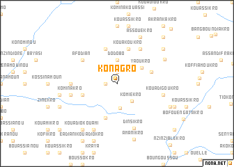 map of Konagro