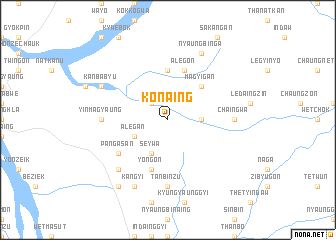 map of Konaing