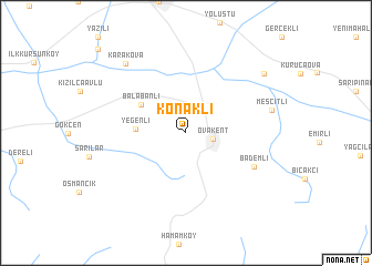 map of Konaklı
