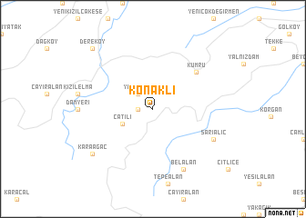 map of Konaklı