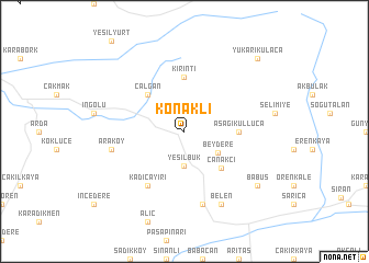 map of Konaklı