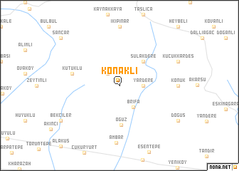 map of Konaklı