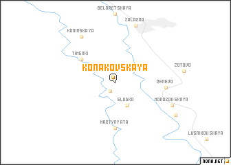 map of Konakovskaya