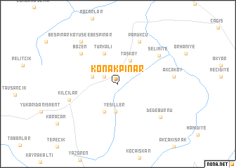 map of Konakpınar