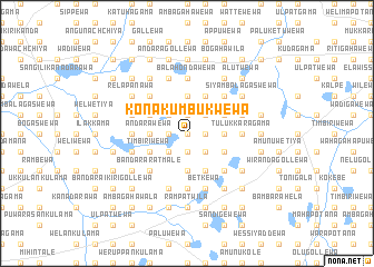 map of Konakumbukwewa