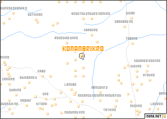 map of Konan Brikro