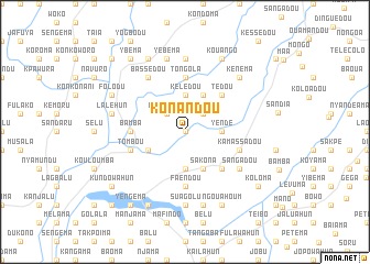 map of Konandou