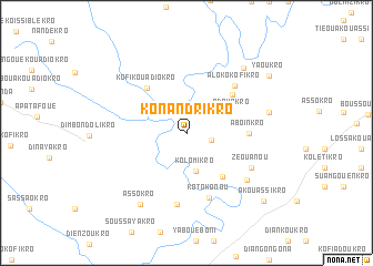 map of Konandrikro