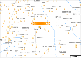 map of Konan Suikro