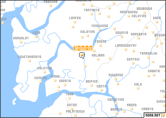 map of Konan