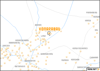 map of Konārābād