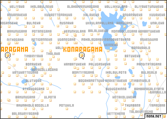 map of Konaragama