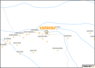 map of Konārak