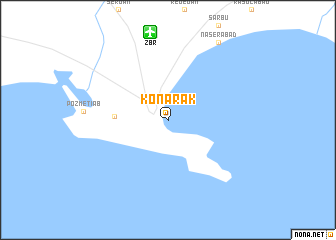 map of Konārak