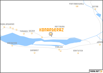 map of Konār Derāz