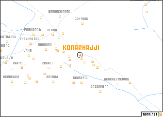 map of Konār Ḩājjī