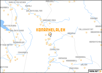 map of Konār Helāleh