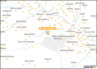 map of Konār Kāl