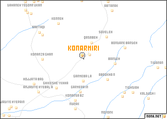 map of Konār Mīrī